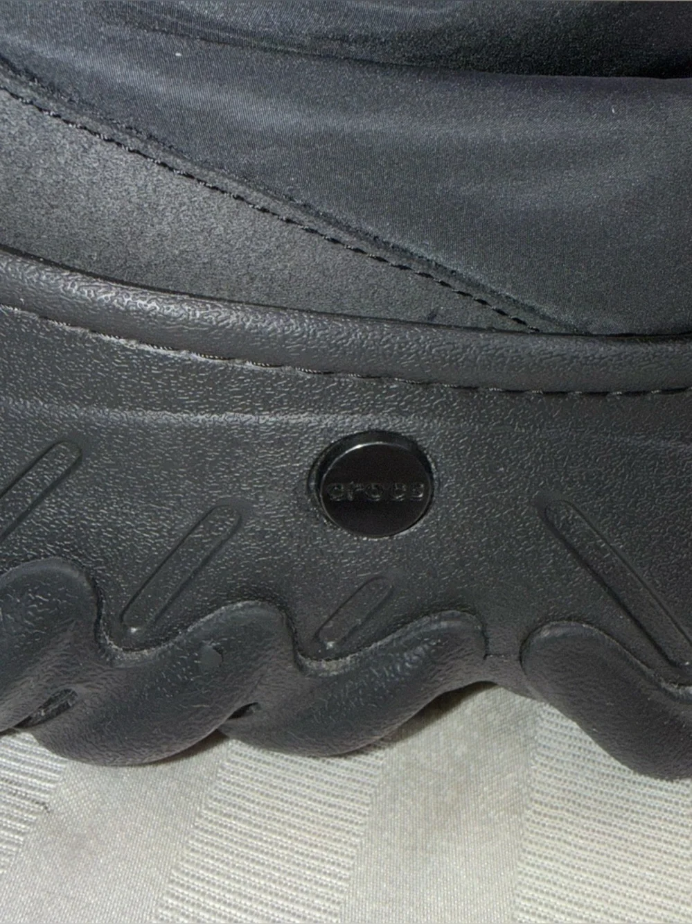 Crocs Echo Insulated Winter Boots Black Chunky Platform US Size: M7/W9 #208716